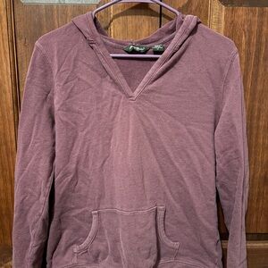 Eddie Bauer purple v-neck hoodie